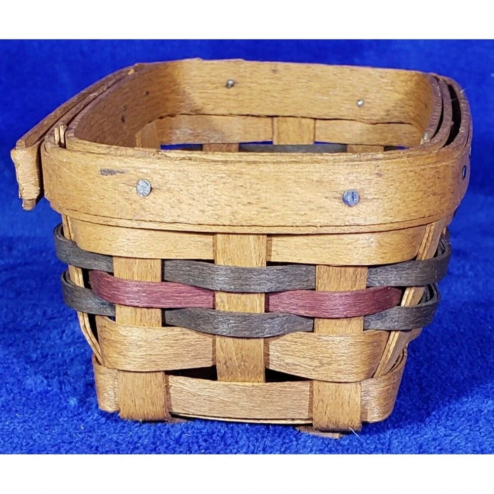 Longaberger 1994 Father's Day Business Card Basket Set - Father's Day Paisley